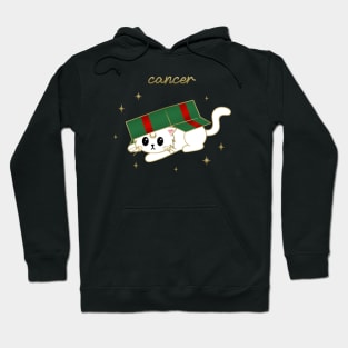 Cancer Holiday Kitty Cat Hoodie